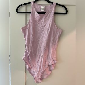 Pink Victoria’s Secret cotton bodysuit